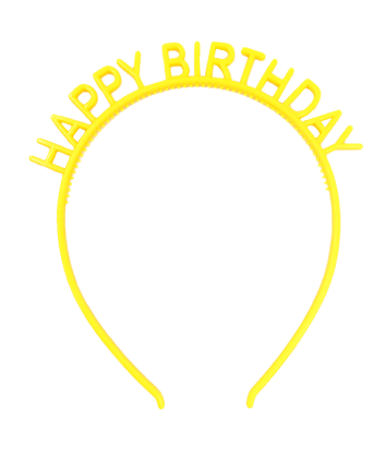 Diadema Plástica Happy Birthday