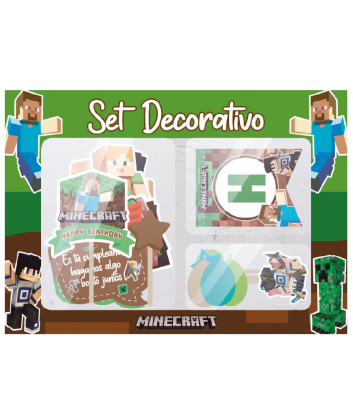 Set Decorativo Minecraft