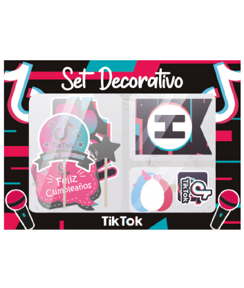 Set Decorativo Tiktok