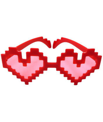 Gafas Corazón Roja