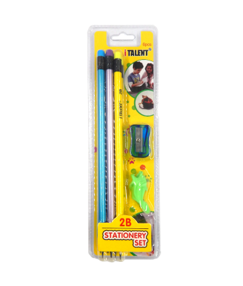 SET LAPICES NEON/METAL 2B 6PCS