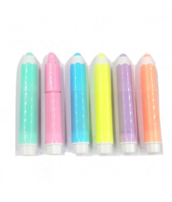 SET RESALTADOR LAPICES X 6