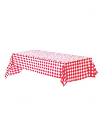Mantel cuadro rojo Gr