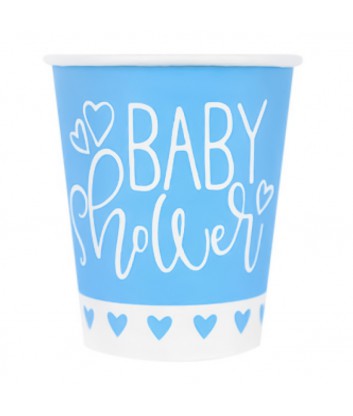 Vaso 9 OZ Baby/Celeste x 8