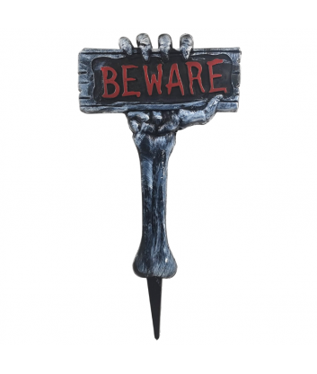 LETRERO HALLOWEEN BEWARE XU...