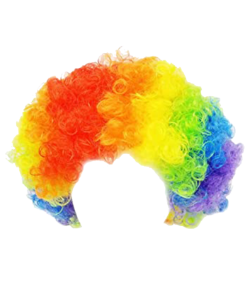 PELUCA PAYASO/MULTICOLOR