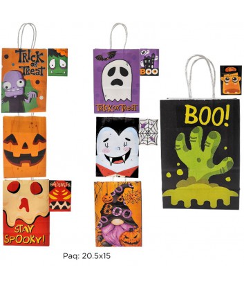 FUNDA REGALO HALLOWEN 7MOD X10