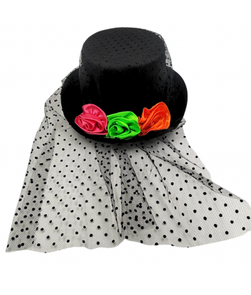 SOMBRERO NEGRO C/MALLA...
