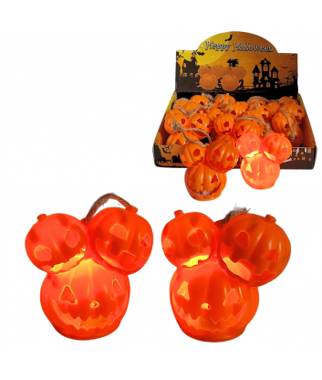 CALABAZA 3 CABEZAS LINTERNA...