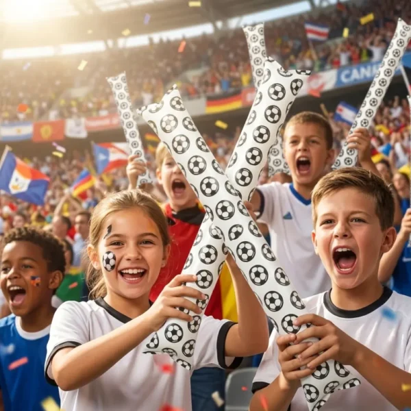 APLAUDIDOR INFLABLE BLANCO FUTBOL x2