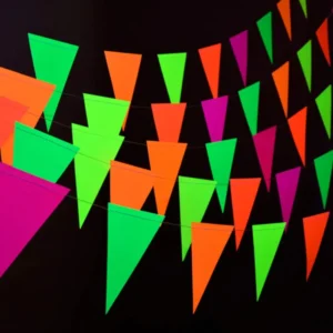 BANDERIN TRIANG NEON X12